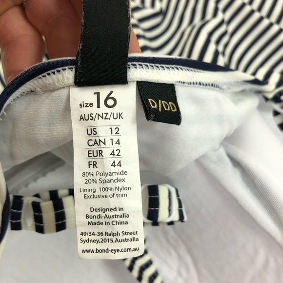 Bond Eye Australia pinstripe one piece swimsuit 12 - Picture 7 of 7